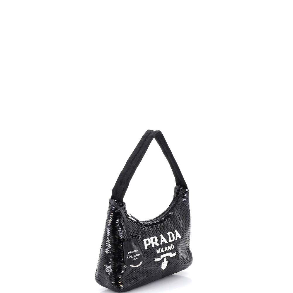 Prada Re-Edition Hobo Sequins Mini #237879P22B - Picture 2 of 6